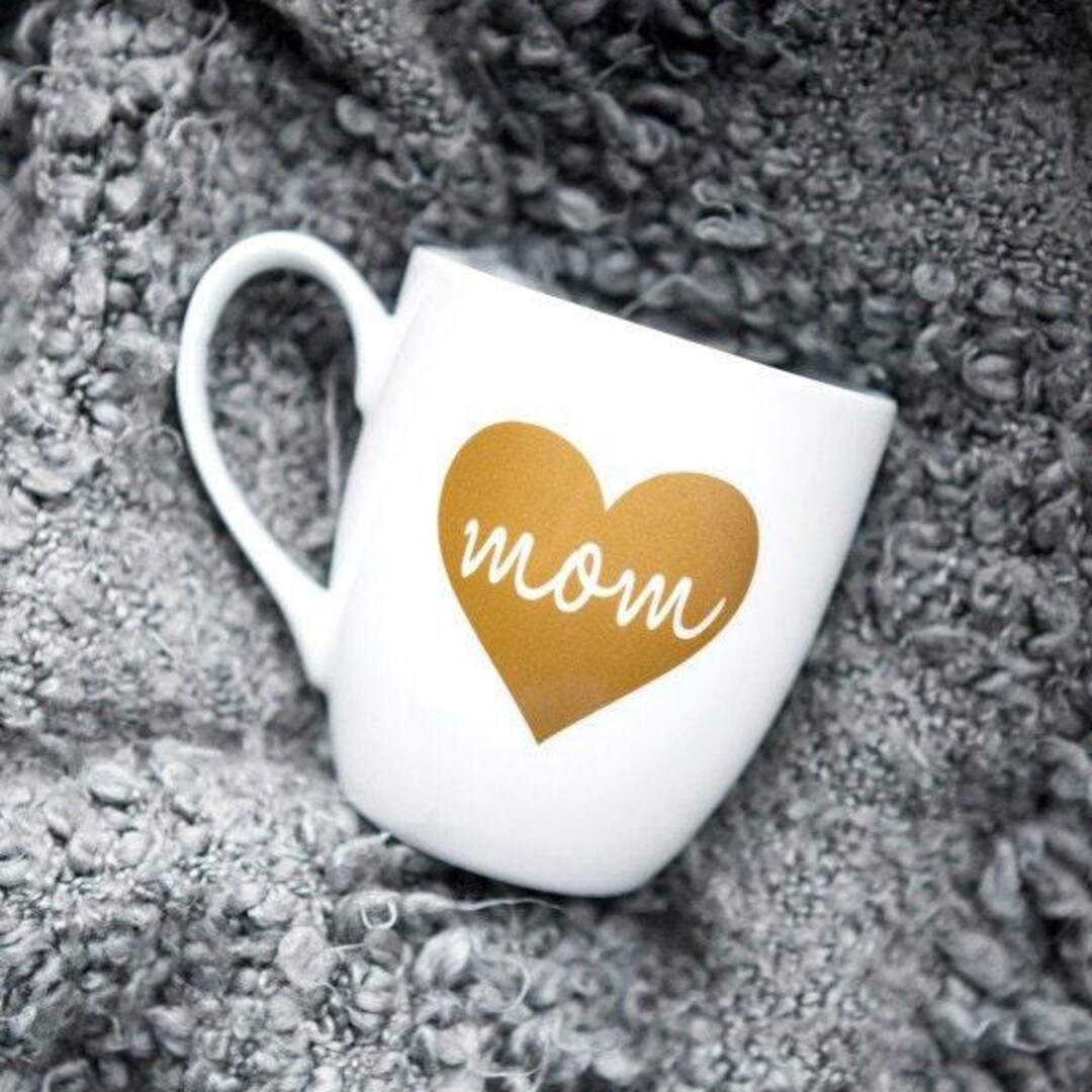 Mom Mug, Mom Gift, Gold Best Mom Coffee Mug, Love You Mom, Mother